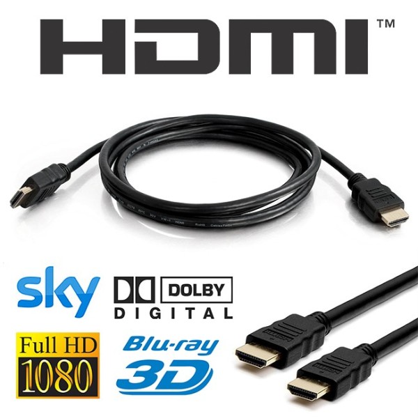 cavo hdmi full hd 1080p sky decoder tv video blu-ray 3d