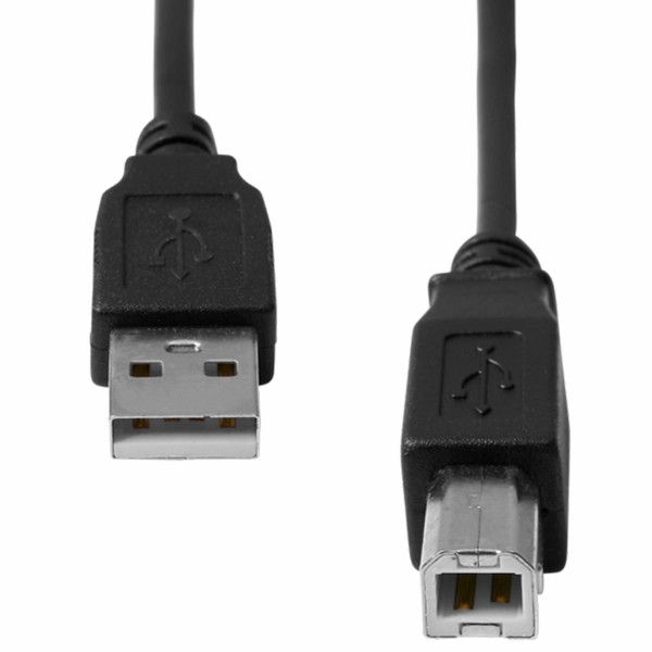 CAVO USB AB 2.0 A TO B 2 METRI 2M NERO PER STAMPANTI TERMICHE HUB USB MONITOR