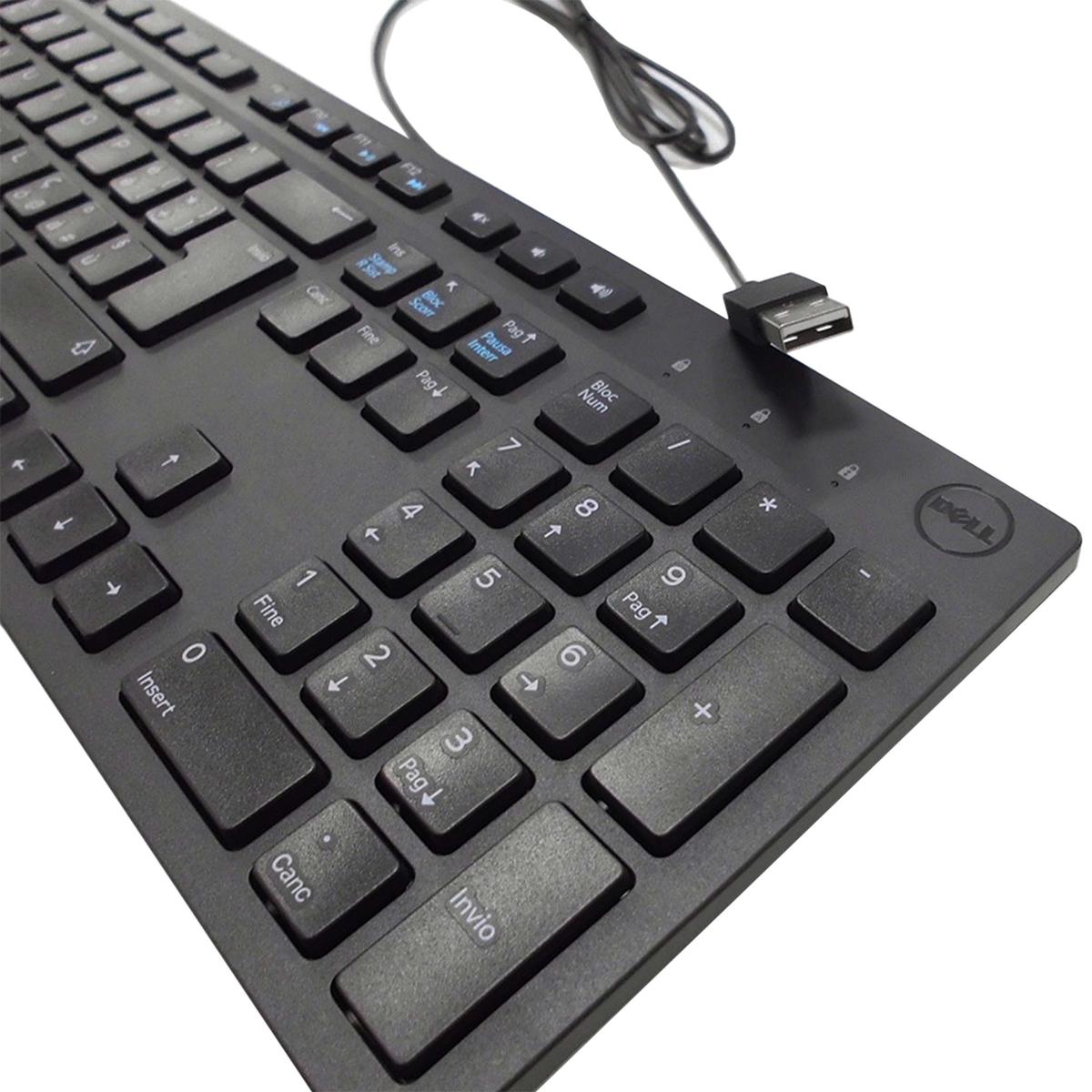 Dell KB216 Layout Italian It Keyboard Wired With Cable USB Multimedia - Picture 2 of 3