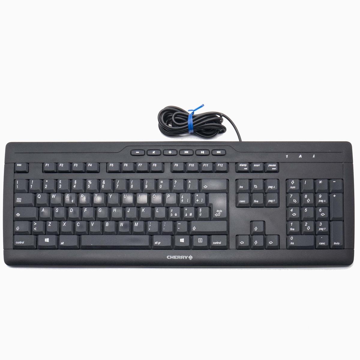 Cherry Stream 3.0 Keyboard USB Wired With Cable G85-23200IT-2/01 G230 Quiet - Picture 1 of 3