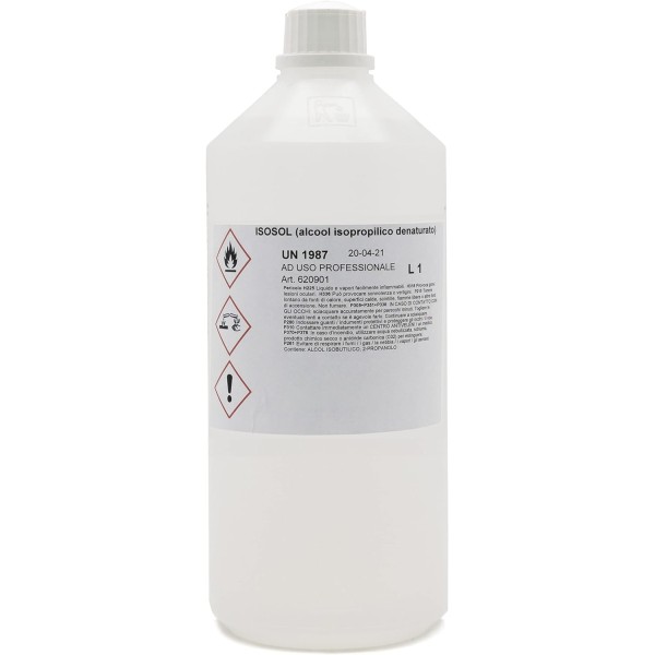 alcool isopropilico isopropanolo 1 litro detergente rimovente