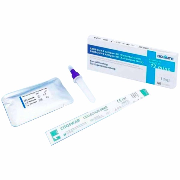 KIT TEST RAPIDO ANTIGENE TAMPONE TAMPONI NASALE AUTO DIAGNOSTICO CERTIFICATO x2