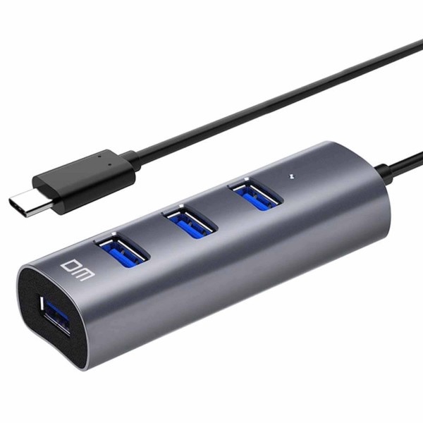 HUB USB TYPE-C TO 4 X USB 3.0 ADATTATORE DOCKING ESPANSORE RICARICA PC NOTEBOOK