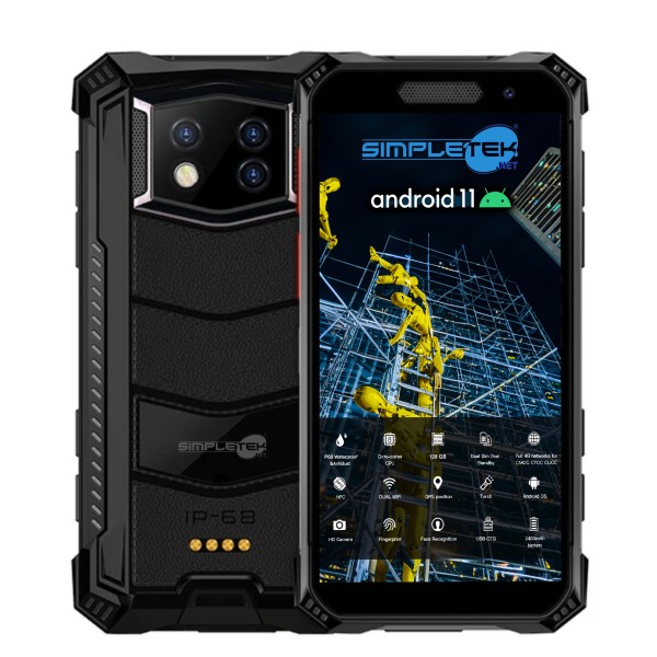 MINI SMARTPHONE 3,5” 6GB 128GB IP68 RUGGED IMPERMEABILE CON TORCIA PTT ANDROID