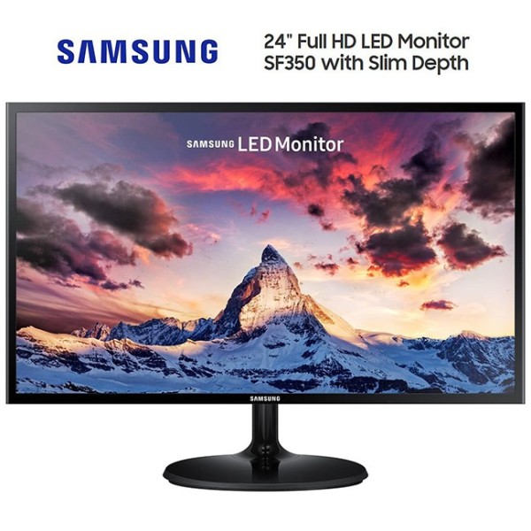 MONITOR LED 24” SAMSUNG S24F350 FULL HD 1080P HDMI PANNELLO PLS 24 POLLICI PER PC