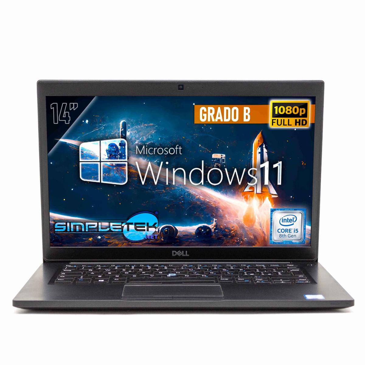 Dell 7490 14 " i5 8th Windows 11 Pro 8GB 120GB Ordinateur Portable PC Layout Ita