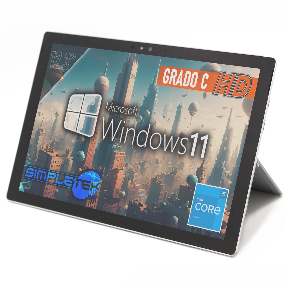 Microsoft Surface Pro 4 i5 8GB SSD 256GB Windows 11 Touchscreen Screen