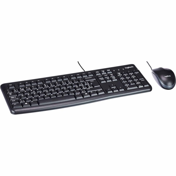 LOGITECH MK120 KIT MOUSE E TASTIERA USB CABLATO LAYOUT FRANCESE AZERTY PC