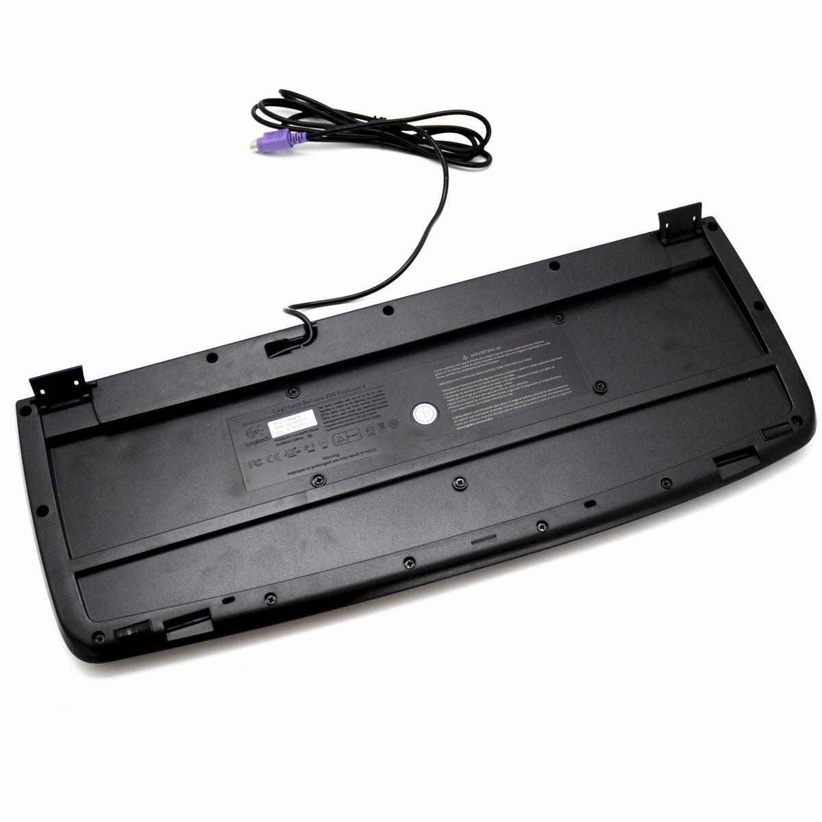 Logitech Deluxe 250 Keyboard Ps2 Ps/2 Layout Spanish Es Wired With Wire _ - Picture 3 of 3