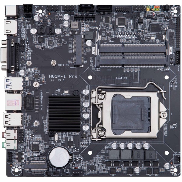 SCHEDA MADRE H81M-I LGA1150 4TH GEN MINI-ITX ALIMENTATORE ESTERNO MINI PC AIO