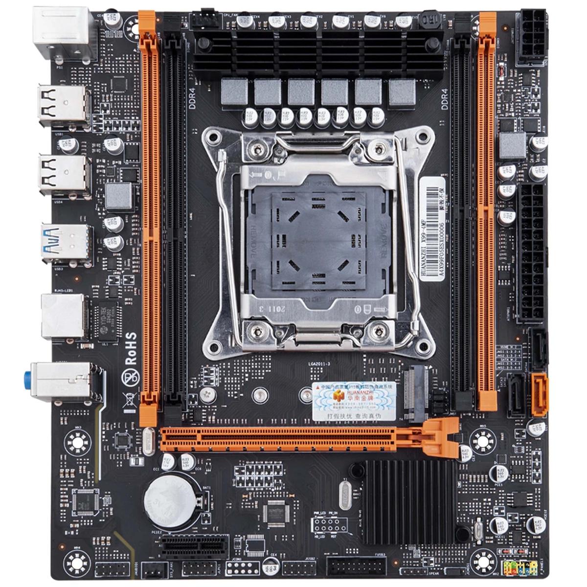 Placa Base Matx X99 Lga 2011 V3 4 X Ranuras Ram Ddr4 Ecc Xeon Nvme Micro-atx - Imagen 1 de 3