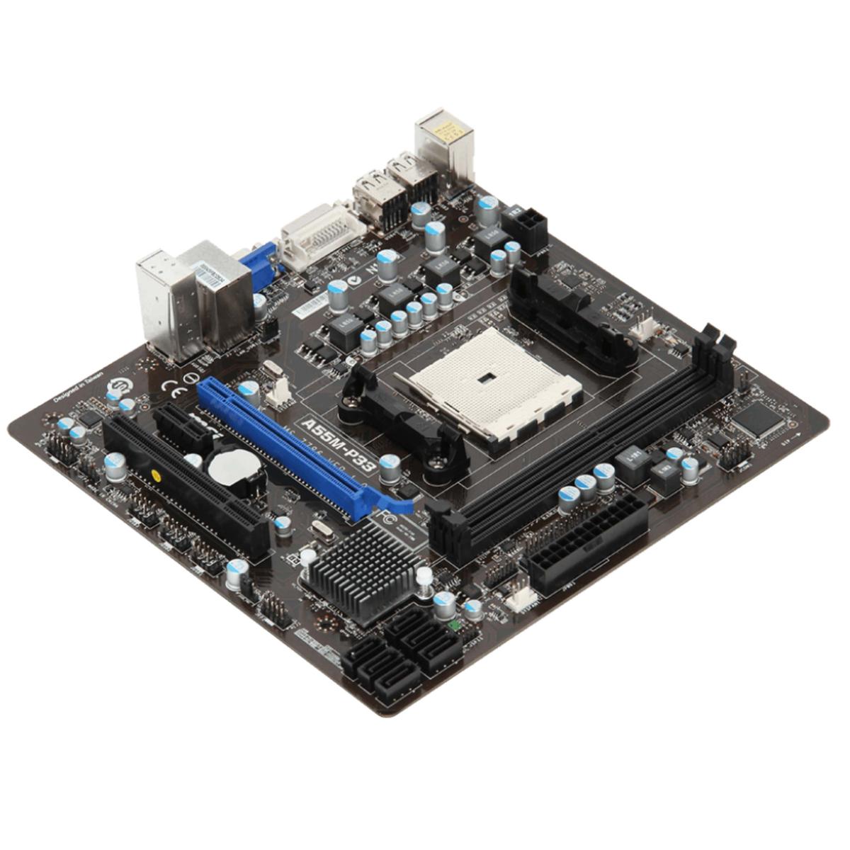 Placa Base Micro-ATX Msi A55M-P33 FM1 DDR3 MS-7786 MATX Recertificada - Imagen 3 de 4