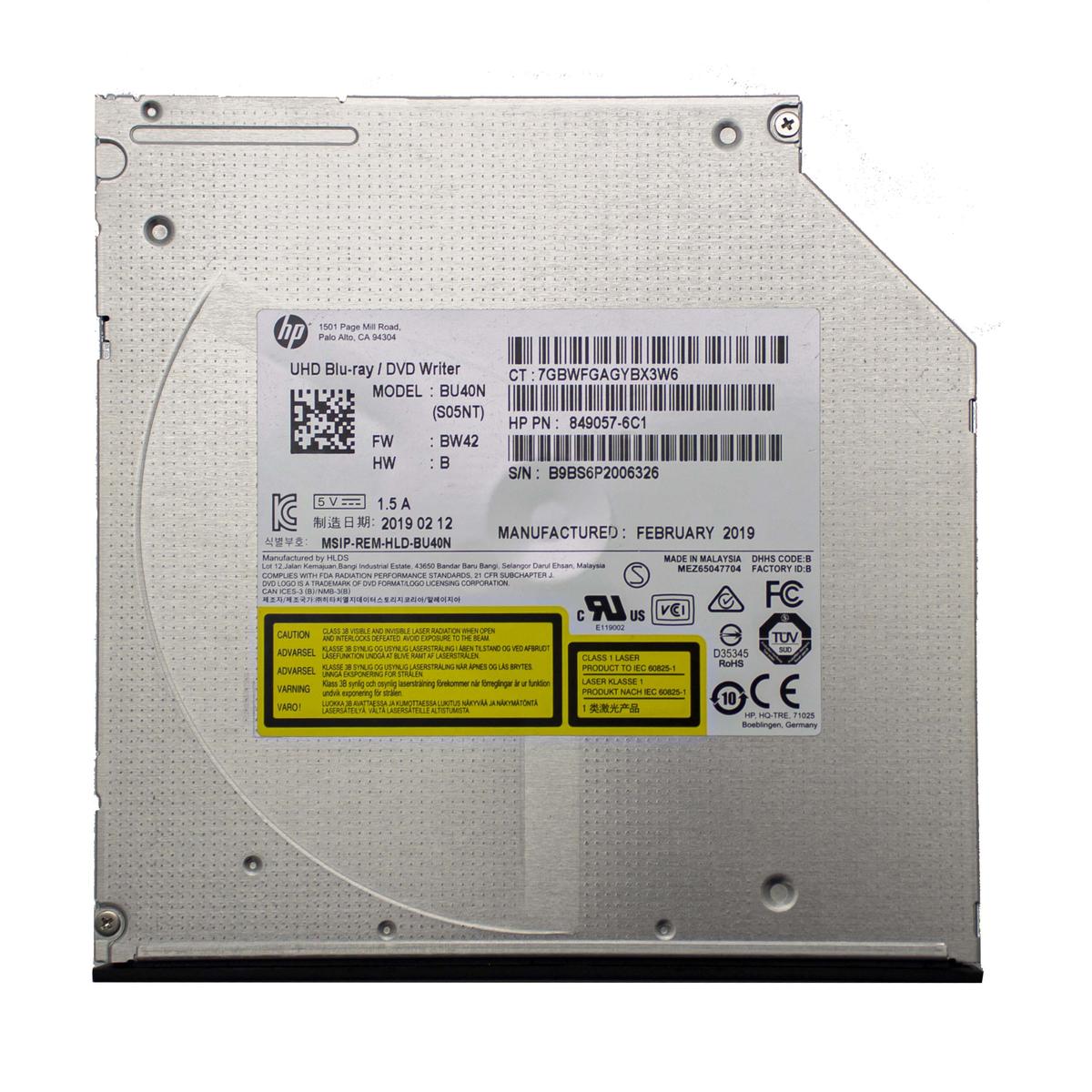 Masteriseur Lecteur 9.5Mm Blu-Ray Dvd Cd Slim Ultra Hd 4K Odd Disque