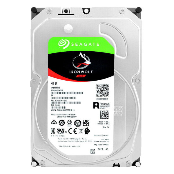 SEAGATE ST4000VN006 IRONWOLF 4TB HARD DISK HDD SATA 3,5" 5900RPM CMR RAID NAS