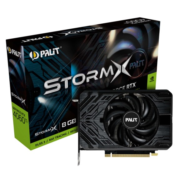 PALIT STORMX NVIDIA RTX 4060 TI 8GB SCHEDA VIDEO GAMING EDITING RENDERING