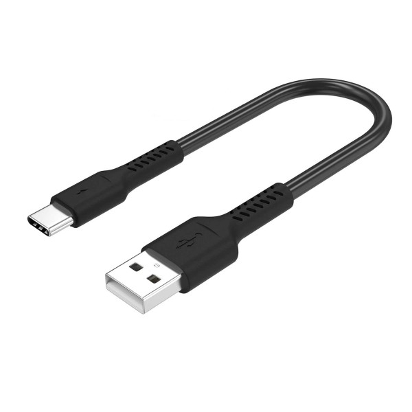 CAVO USB-C TYPE-C QUICK CHARGE 3,1A RICARICA RAPIDA 2 METRI 2M 2MT NERO + LED