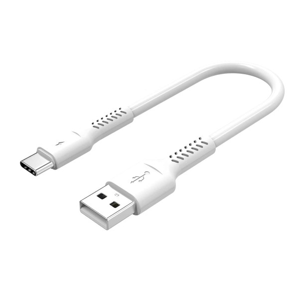 CAVO USB USB-C TYPE-C RICARICA CUFFIE SMARTPHONE POWER BANK TELEFONO 20CM CORTO