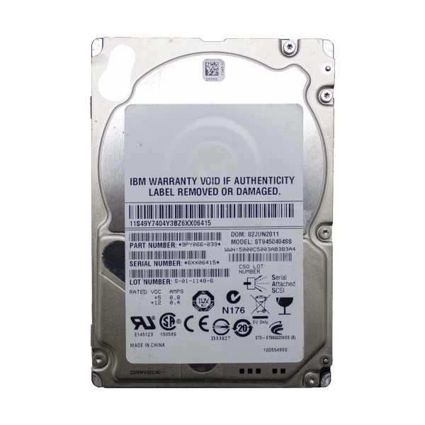 SEAGATE ST9450404SS HDD HARD DISK SAS 2,5” 450GB 10K RPM DISCO RIGIDO