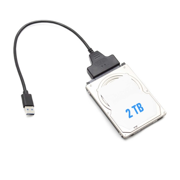 ADATTATORE CONVERTITORE USB 3.0 TO SATA 2,5" HDD HARD DISK SSD DISCO ESTERNO