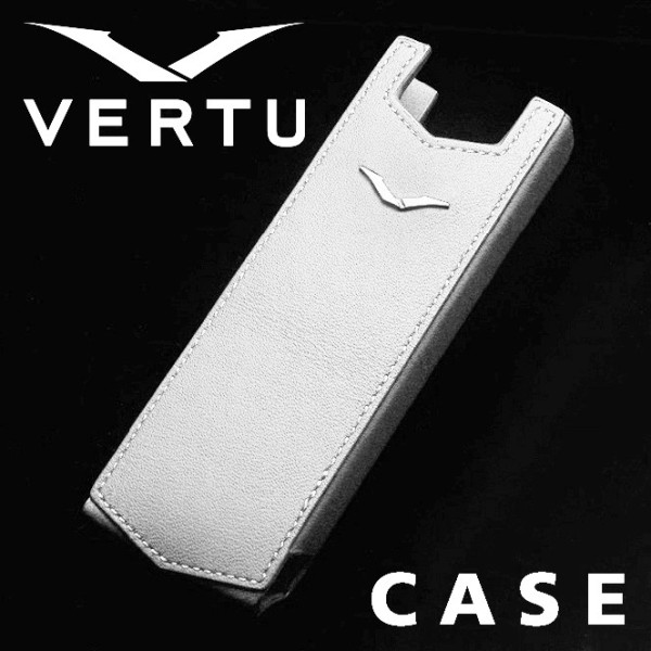 CASE WHITE LEATHER VERTU SIGNATURE S CUSTODIA COVER ORIGINAL LUXURY ACCESSORY