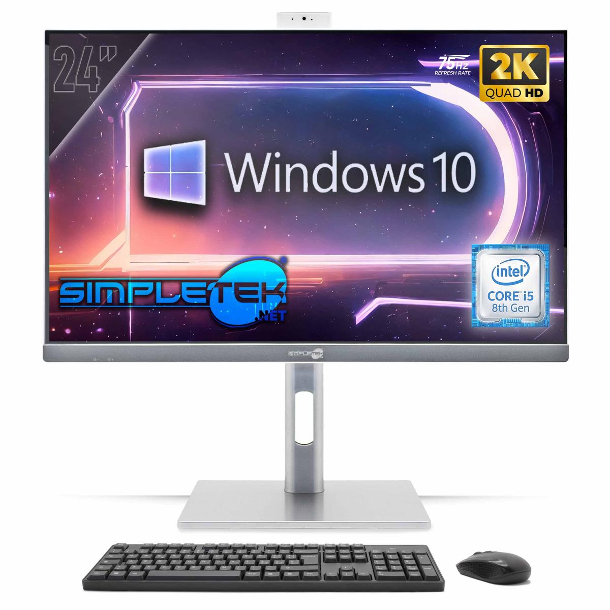 All IN One 24 " 2K 75Hz i5 8° Gen Win 10 RAM 8GB SSD 120GB Gaming Render' Vesa - Picture 9 of 9