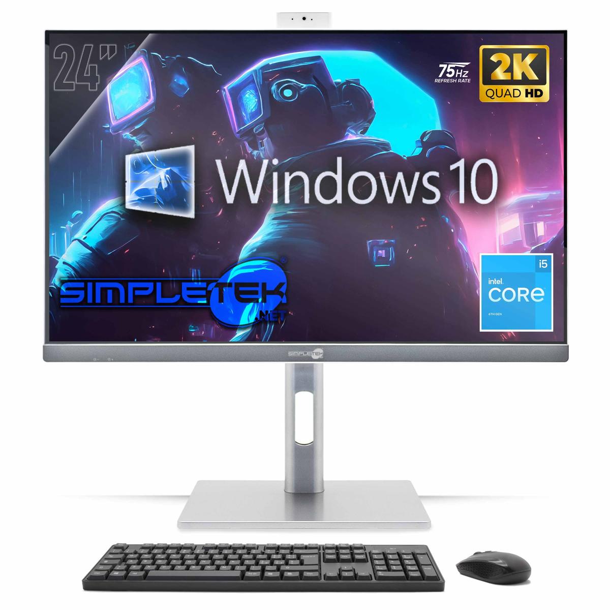 All IN One 24 " 2K 75HZ i5 6° Gen WIN10 Aio RAM 8GB SSD 240GB Gaming Rendering - Picture 9 of 9