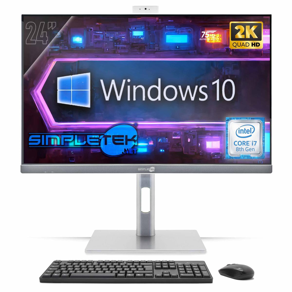 All IN One 24 " 2K 75Hz i7 8° Gen Win 10 RAM 16GB SSD 960GB Gpu Model RX550 4GB - Picture 9 of 9