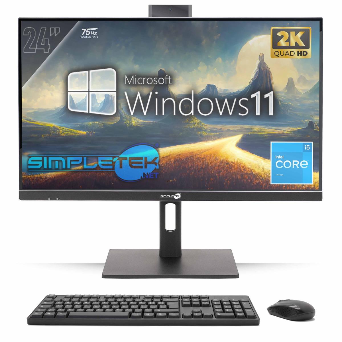 All IN One 24 " 2K 75HZ i5 6° Gen Win 11 RAM 8GB SSD 120GB Gaming Case Rendering - Picture 9 of 9