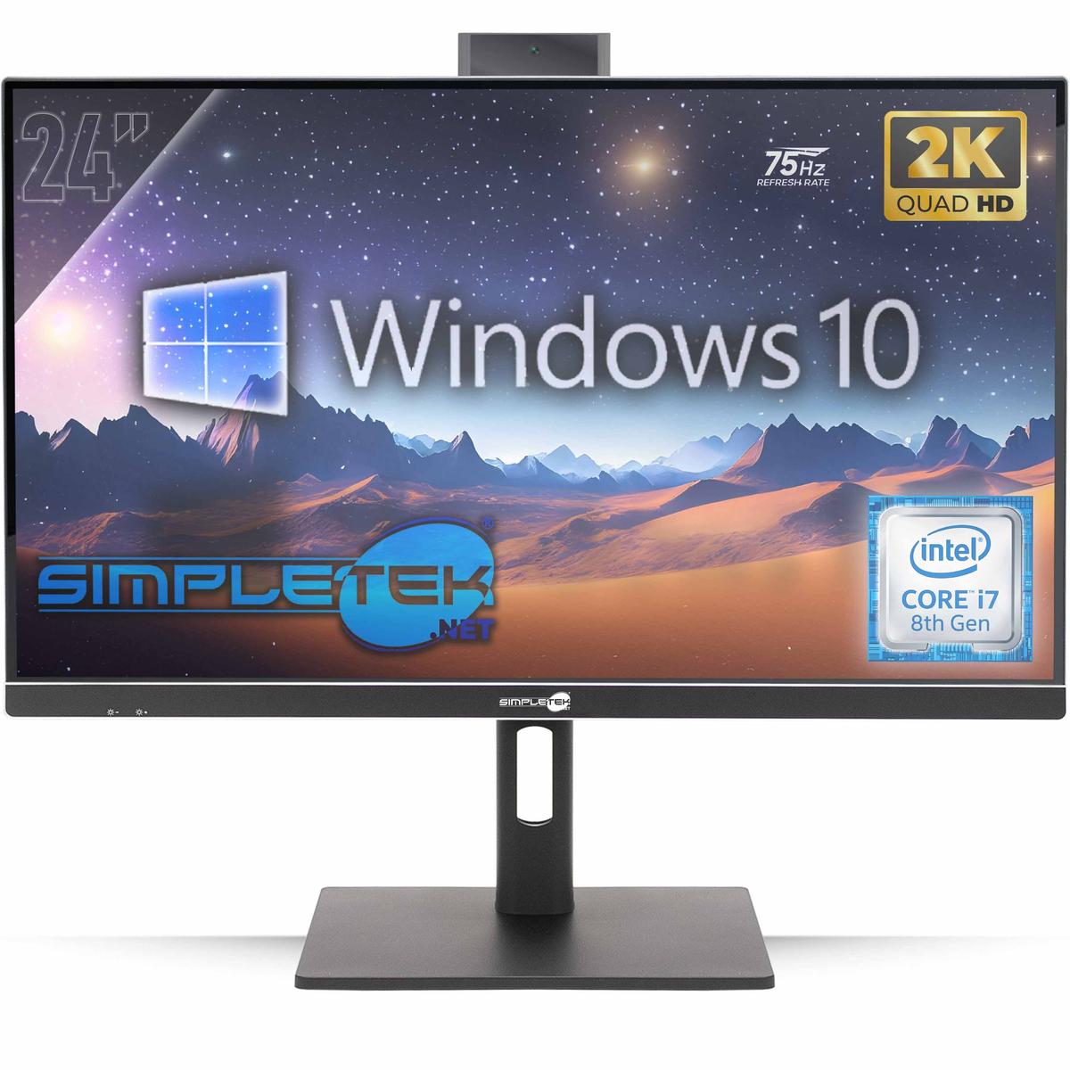 All IN One 24 " 2K 75Hz i7 8° Gen Win 10 RAM 64GB SSD 4TB Gpu Model GTX1660 6GB