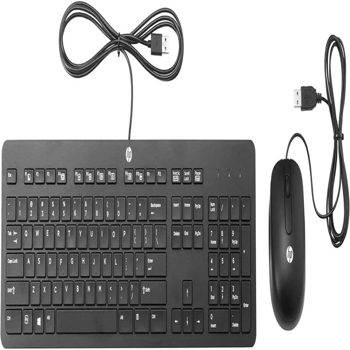 HP Set Maus E Tastatur USB Verdrahtet Slim Unternehmen Layout Italienisch Qwerty