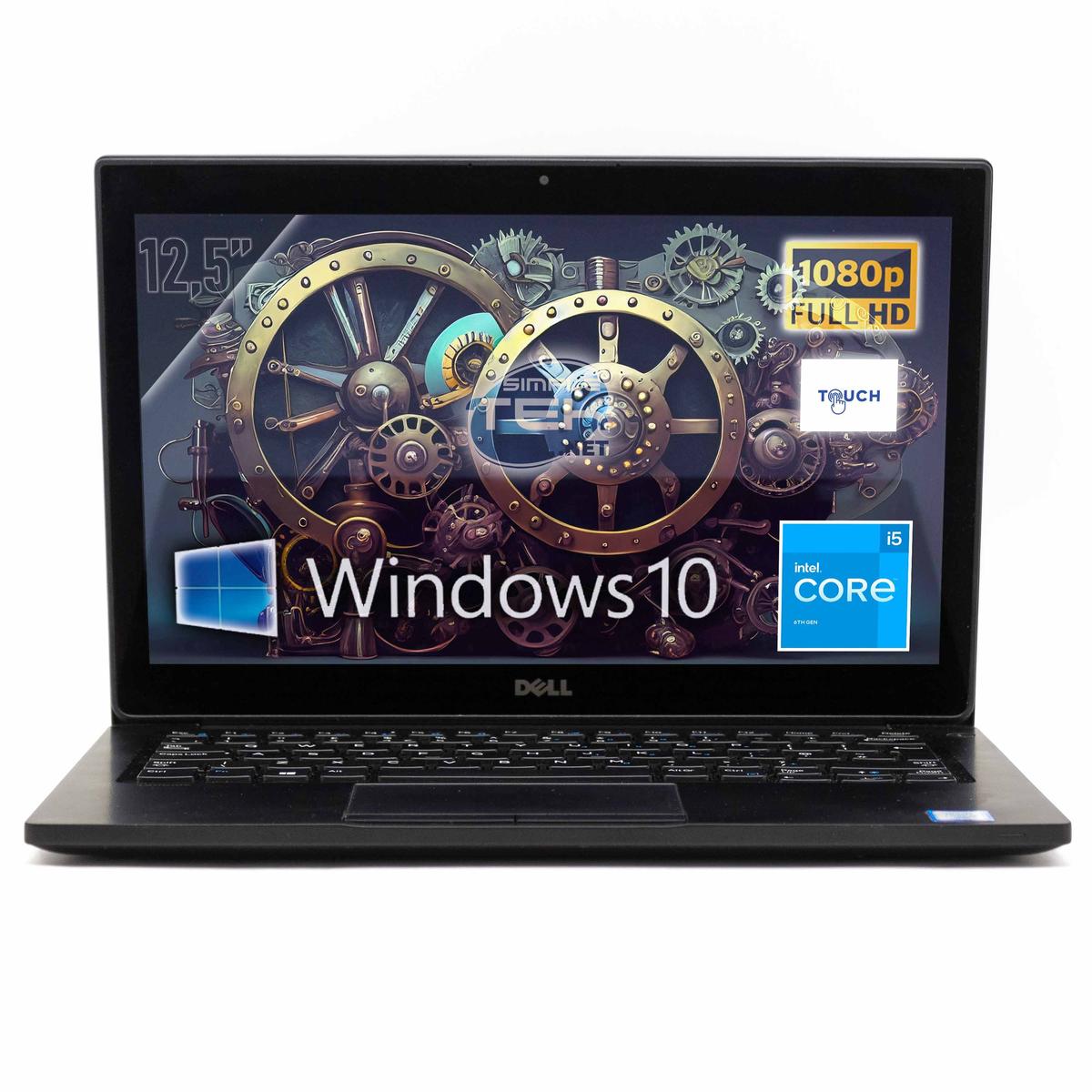 Dell 7280 i5 12,5 " Écran Tactile Windows 10 Pro 16 Go RAM 480 SSD M.2 Notebook