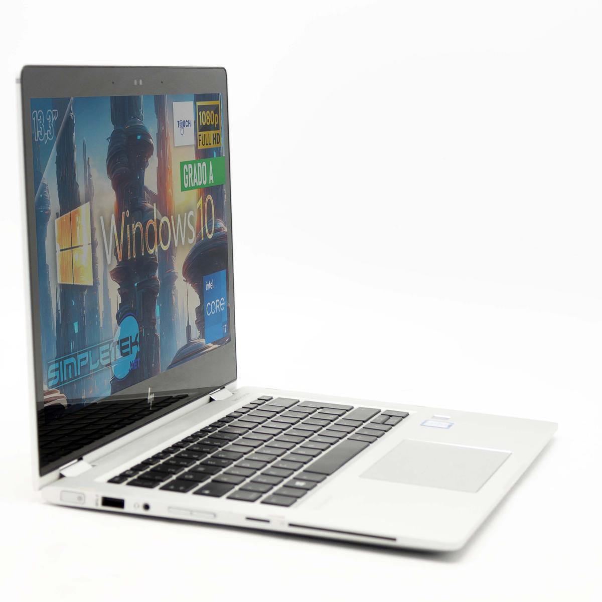 HP X360 1030 G2 i5 13,3 " Touchscreen 2 IN 1 Tipper Windows 10 8GB RAM 480GB - Picture 2 of 10