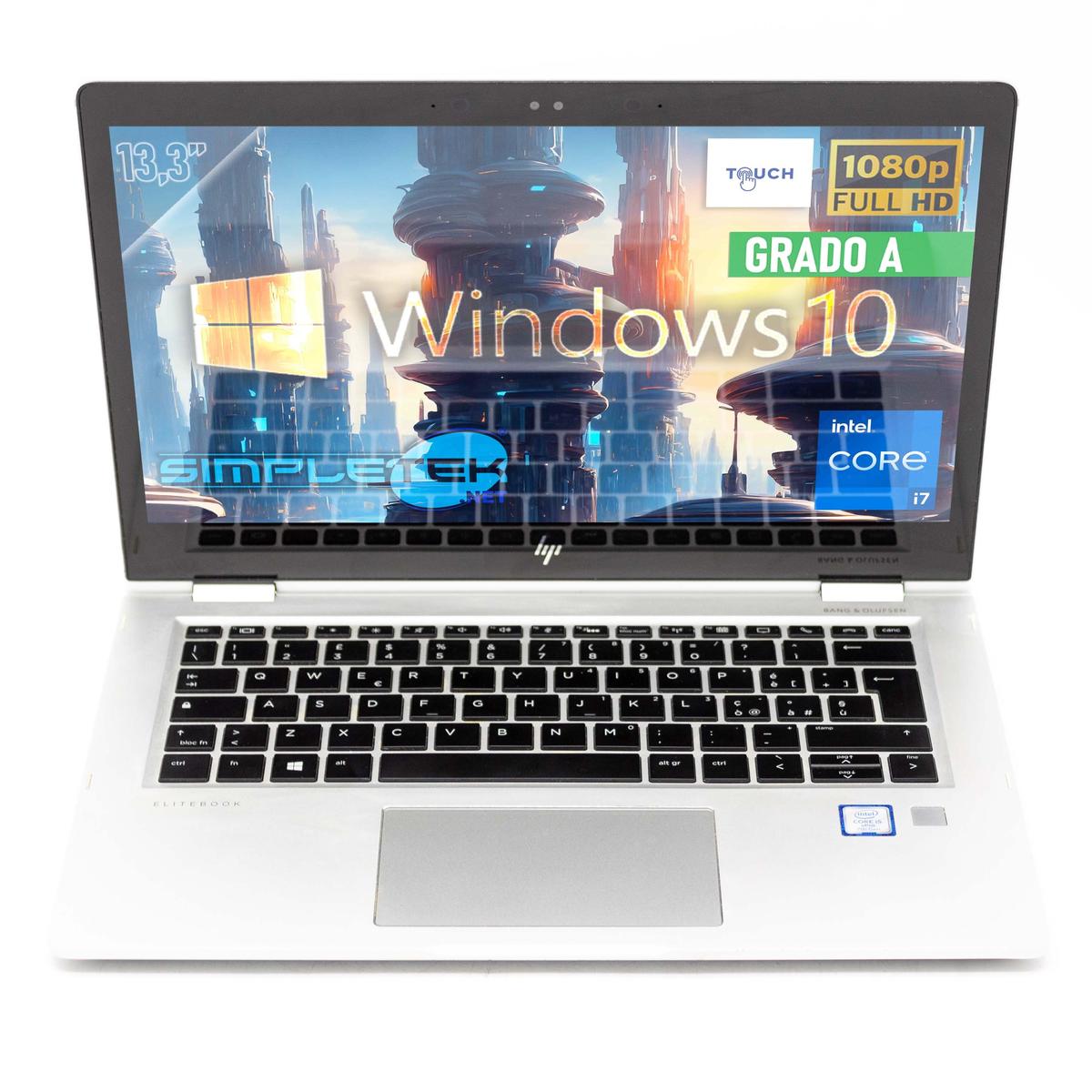 HP X360 1030 G2 i5 13,3 " Touchscreen 2 IN 1 Tipper Windows 10 8GB RAM 480GB