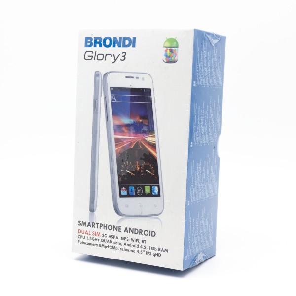 BRONDI GLORY 3 CELLULARE SMARTPHONE PER ANZIANI BAMBINI DUAL SIM ANDROID 4