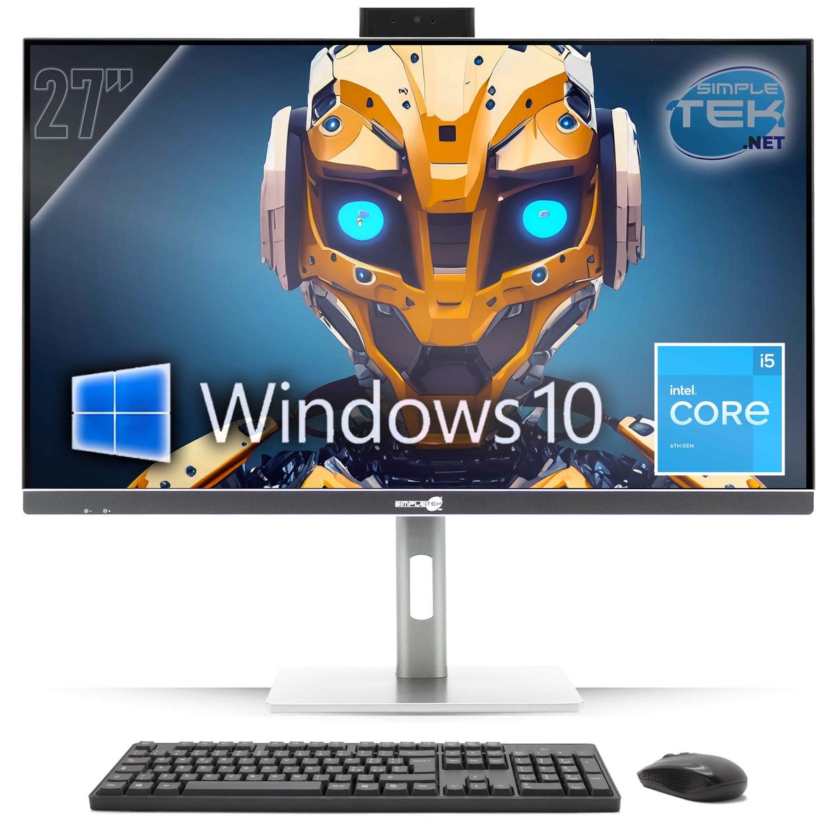 All IN One 27 " 4K i5 RAM 16GB SSD 480GB Windows 10 Pro Computer Gaming Vesa PC - Picture 7 of 11