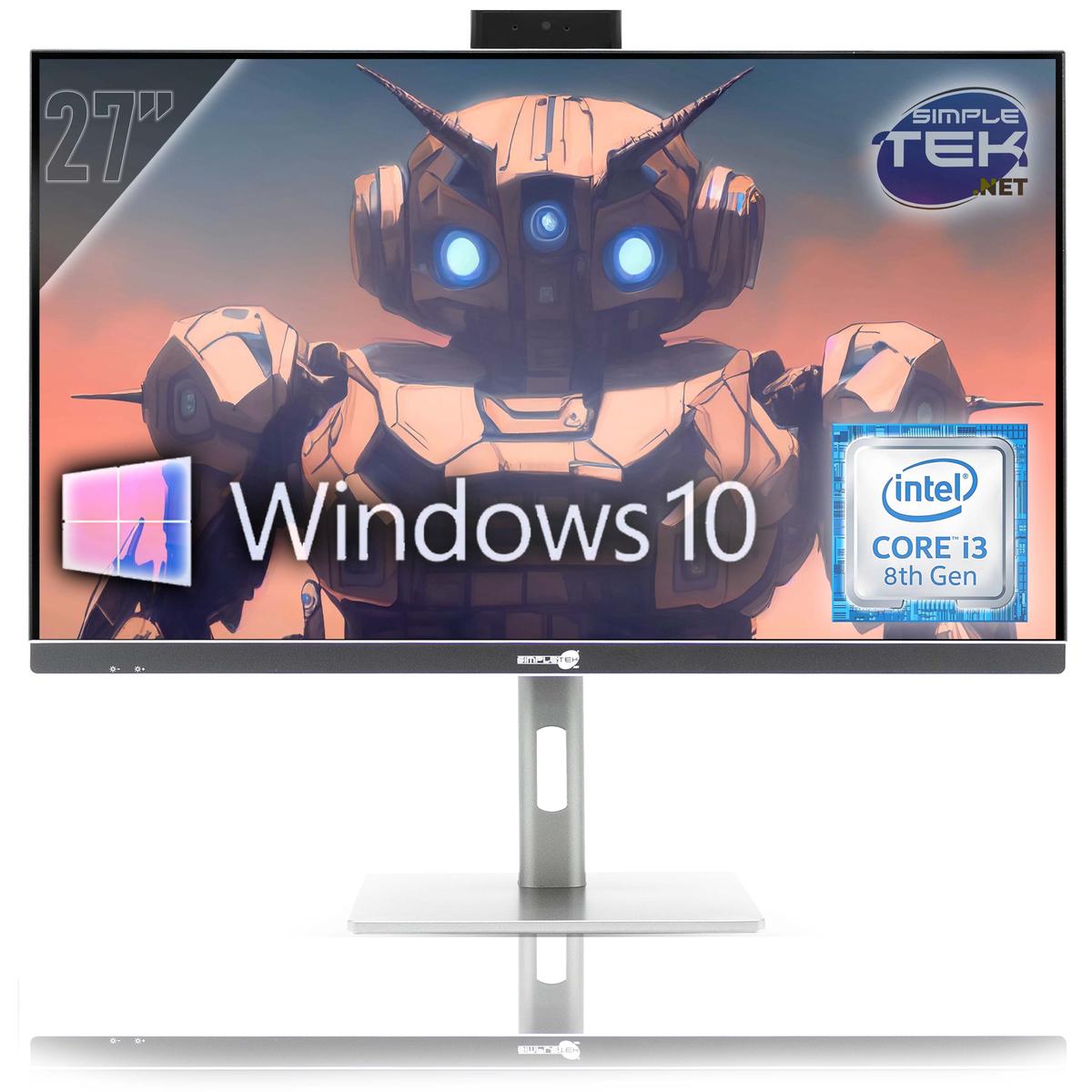 ALL IN ONE 27" 4K i3 8.GEN RAM 4GB SSD 120GB WINDOWS 10 PRO PC GAMING VESA - Bild 1 von 11