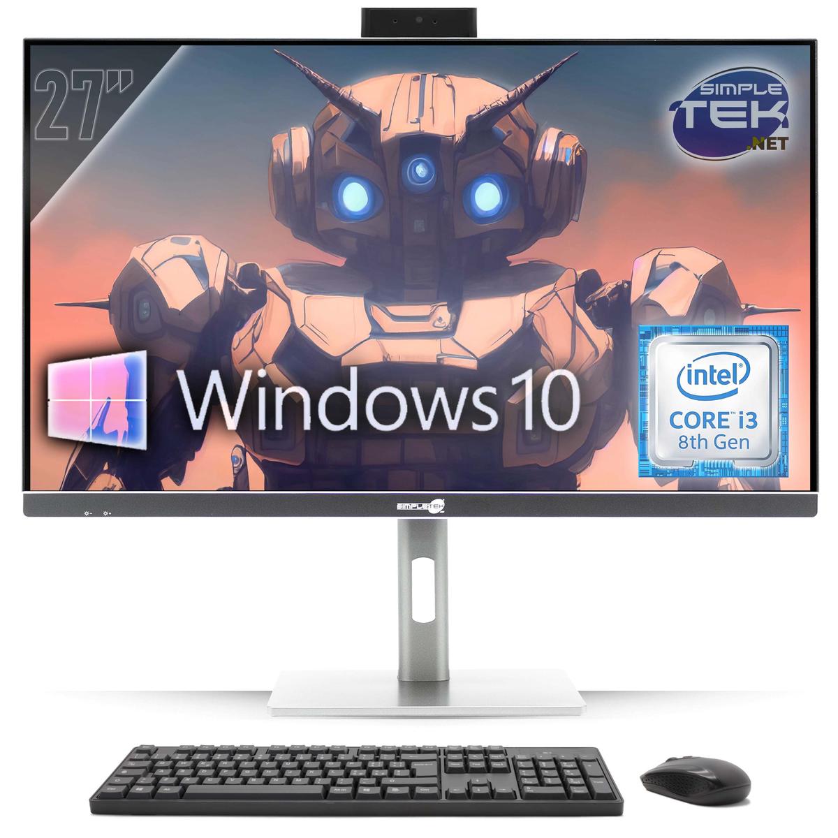 ALL IN ONE 27" 4K i3 8.GEN RAM 4GB SSD 120GB WINDOWS 10 PRO PC GAMING VESA - Bild 11 von 11