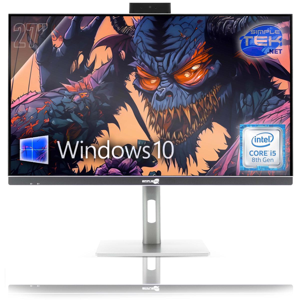 All IN One 27 " 4K i5 8° Gen RAM 16GB SSD 480GB Windows 10 - Pro Aio PC Gaming