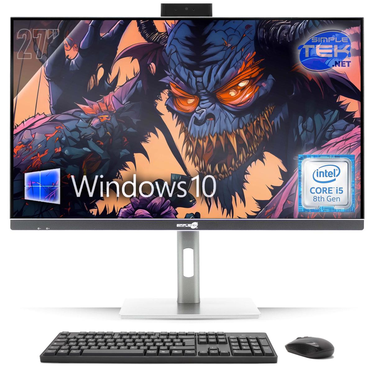 All IN One 27 " 4K i5 8° Gen RAM 16GB SSD 480GB Windows 10 - Pro Aio PC Gaming - Picture 10 of 11