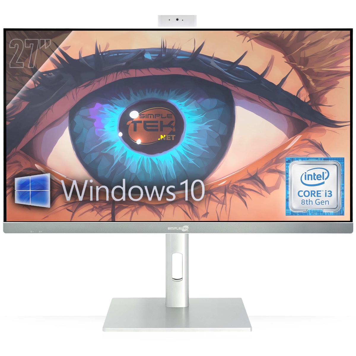 Tout en Un 27 " 4K i3 8° Gen RAM 8GB SSD 240GB Windows 10 Pro PC Gaming