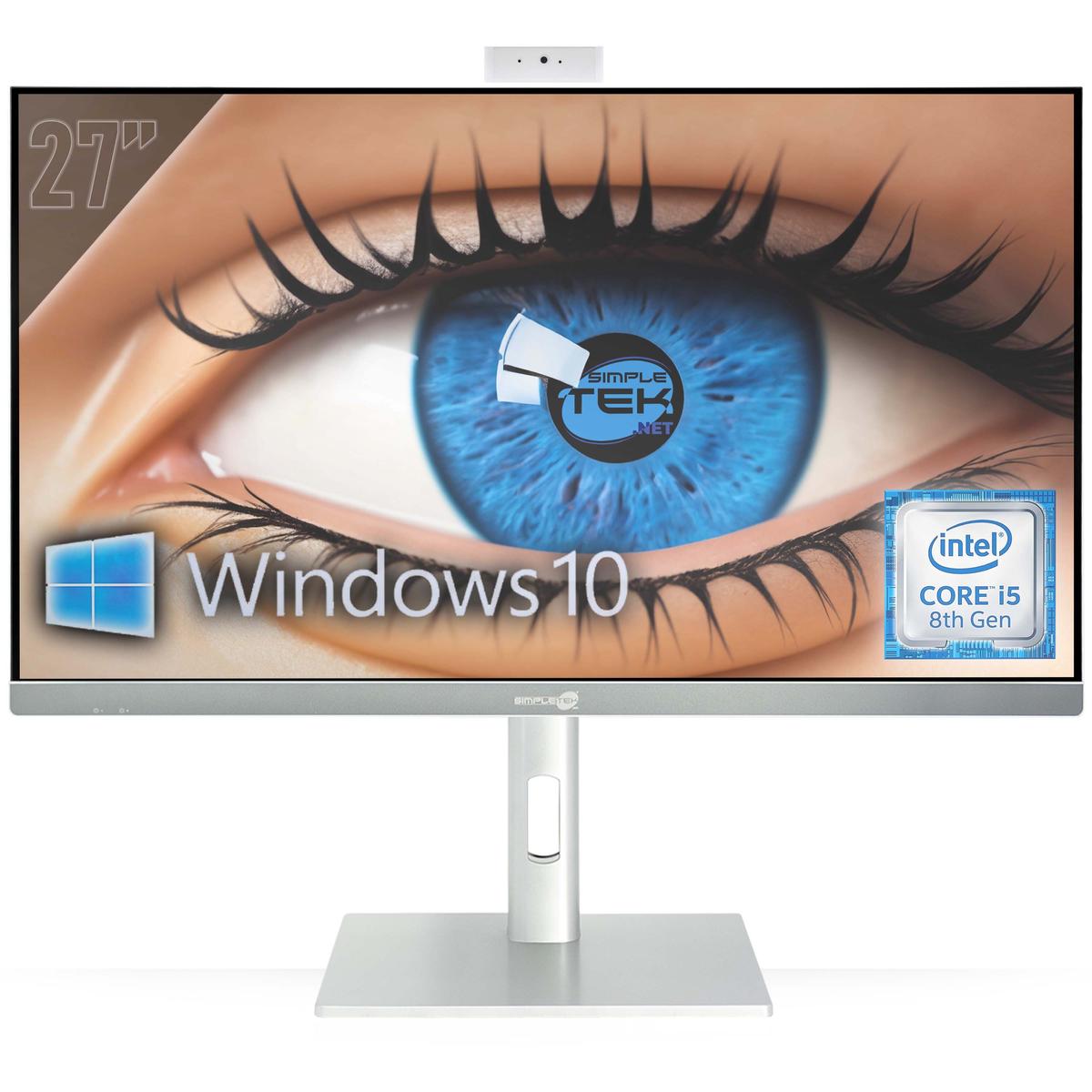 All IN One 27 " 4K i5 8° Gen RAM 8GB SSD 240GB Windows 10 Pro PC Gaming Vesa