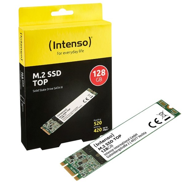 SSD INTERNO 128GB M.2 SATA SERIAL ATA III PER LAPTOP INTENSO TOP PERFORMANCE