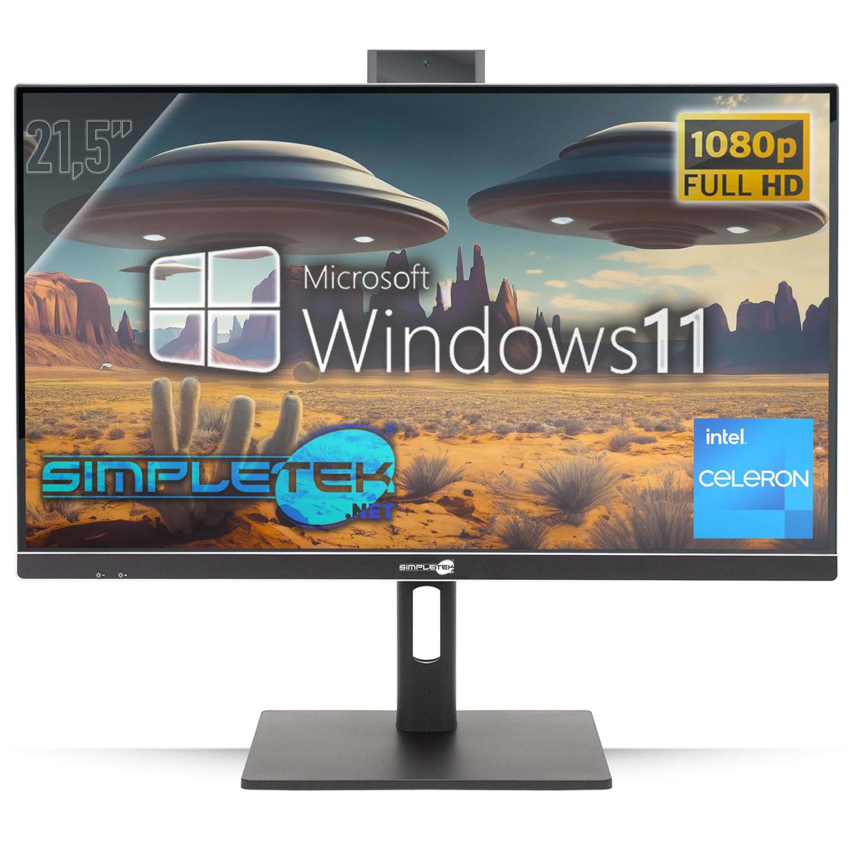 All IN One 22 " G460 RAM 4GB SSD 120GB Windows 11 Pro Aio Computer Vesa PC LCD - Bild 1 von 8