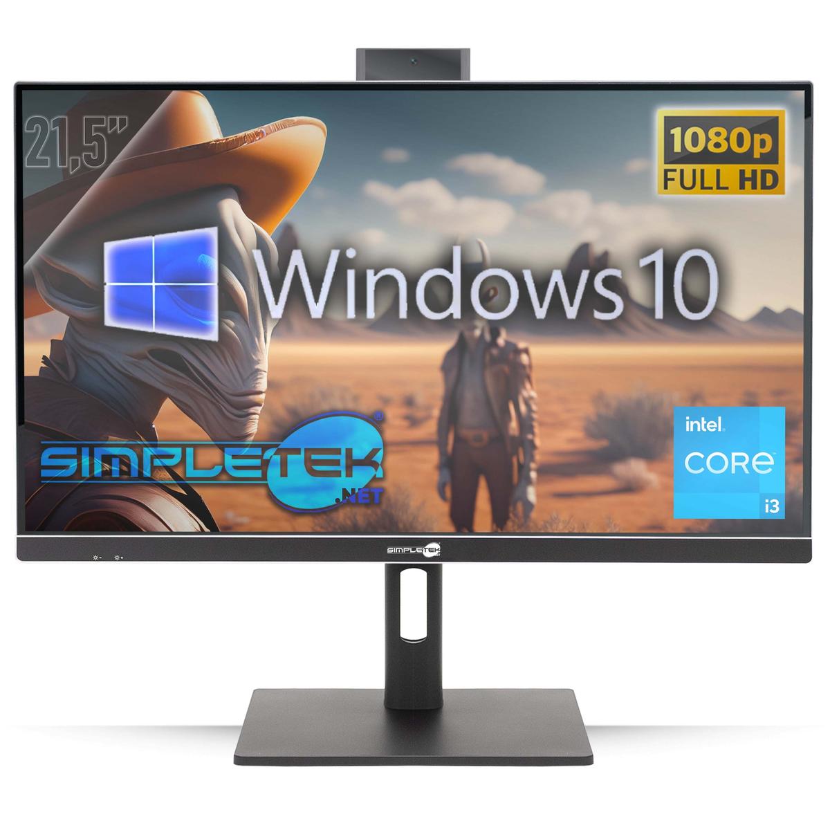 All IN One 22 " i3 RAM 8GB SSD 240GB Windows 10 Pro Aio Computer Vesa PC And LCD