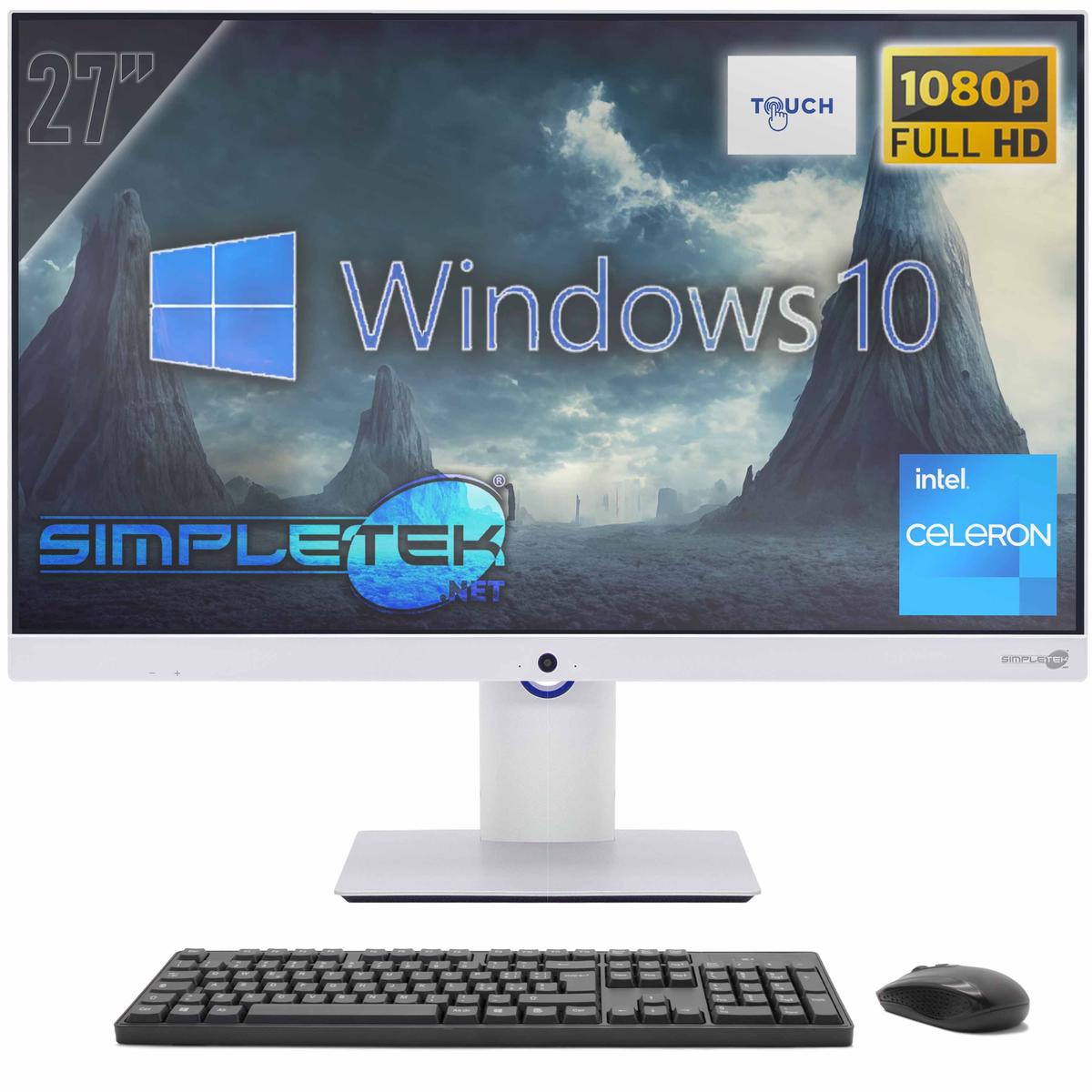 All IN One 27' Touch G460 RAM 8 SSD 120GB Windows 10 Pro Touchscreen Aio Compute - Picture 9 of 9