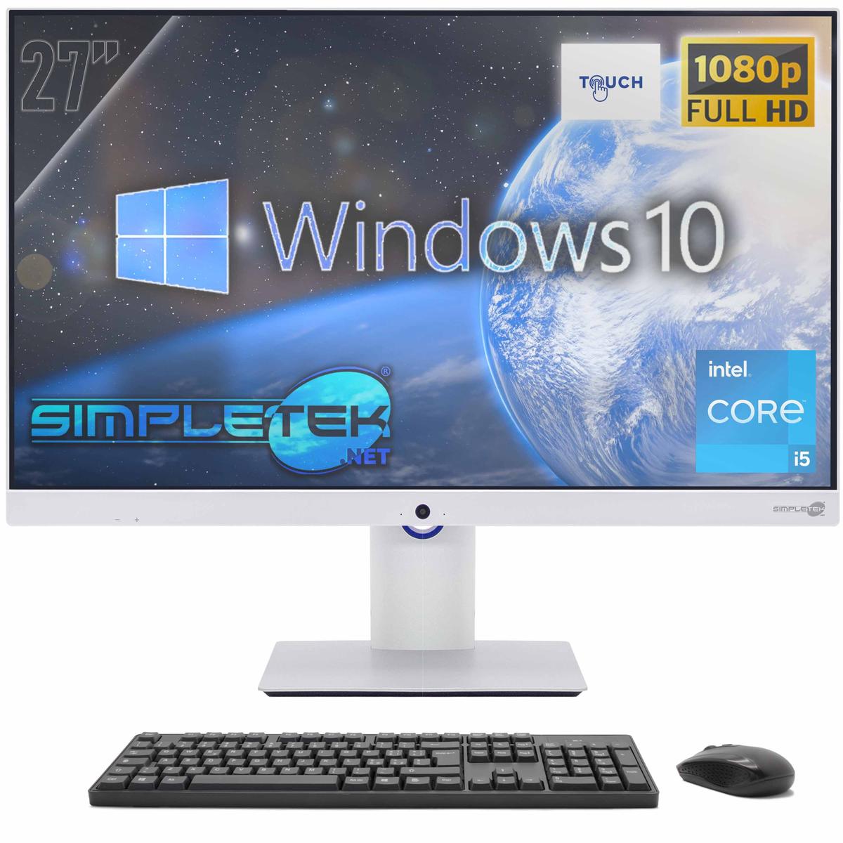 All IN One 27' Touch i5 RAM 8GB SSD 120GB Windows 10 Pro Aio Computer FHD Vesa - Picture 9 of 9