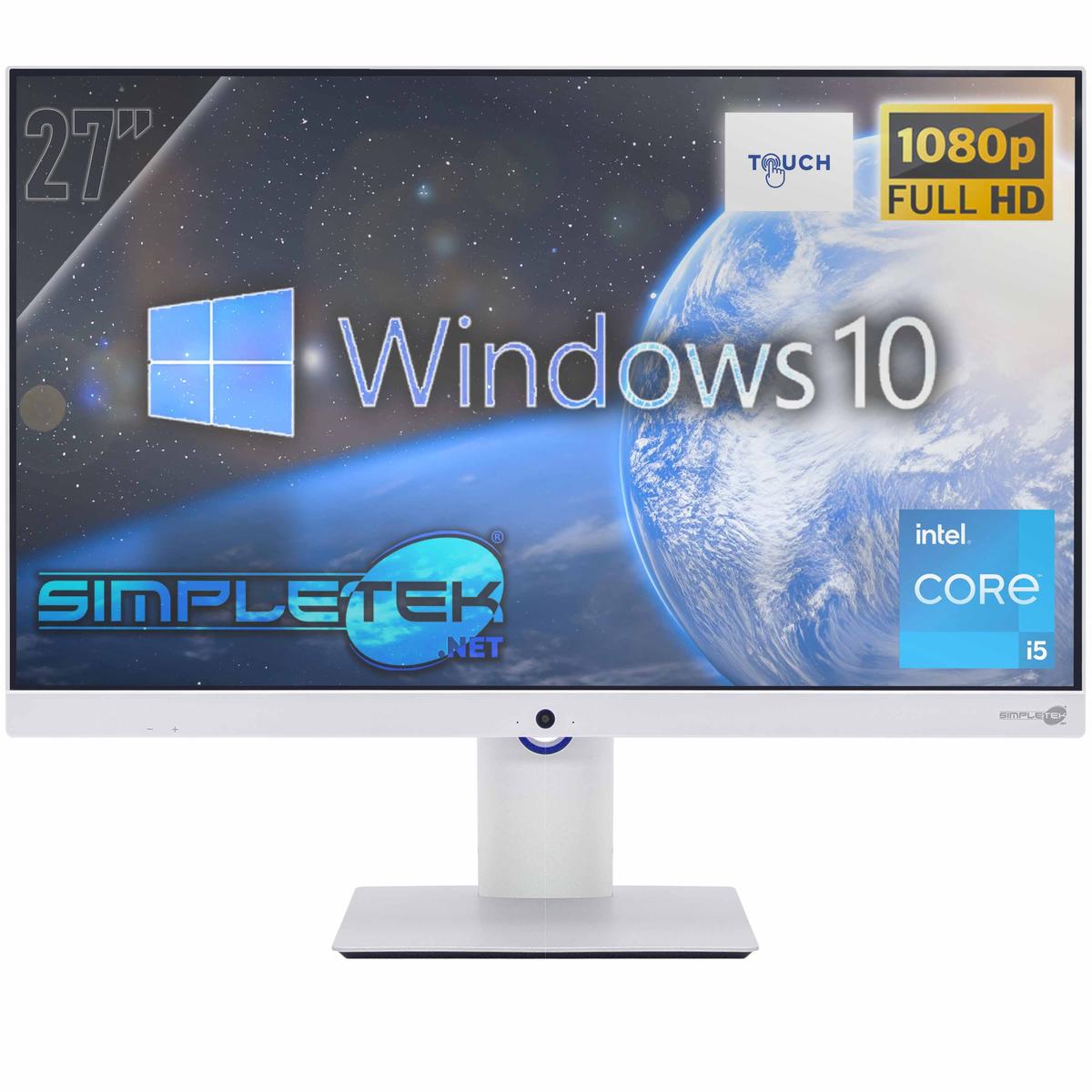 All IN One 27' Touch i5 RAM 8GB SSD 120GB Windows 10 Pro Aio Computer FHD Vesa