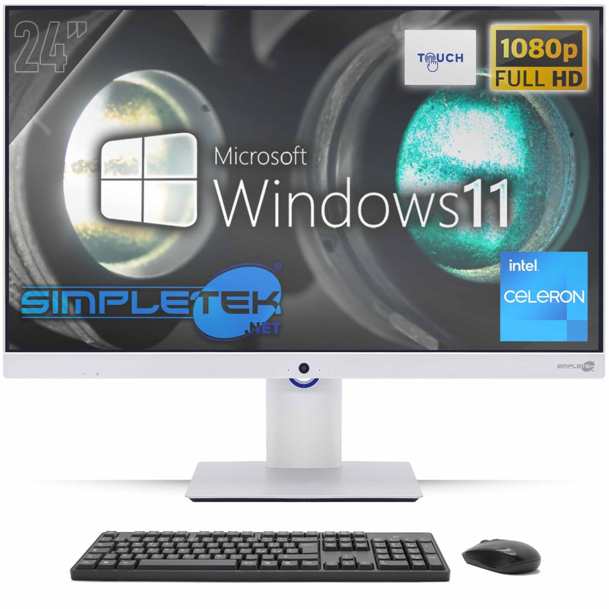 All IN One 24' Touch G460 RAM 8GB SSD 120GB Windows 11 Pro Computer FHD ' Vesa - Picture 9 of 9