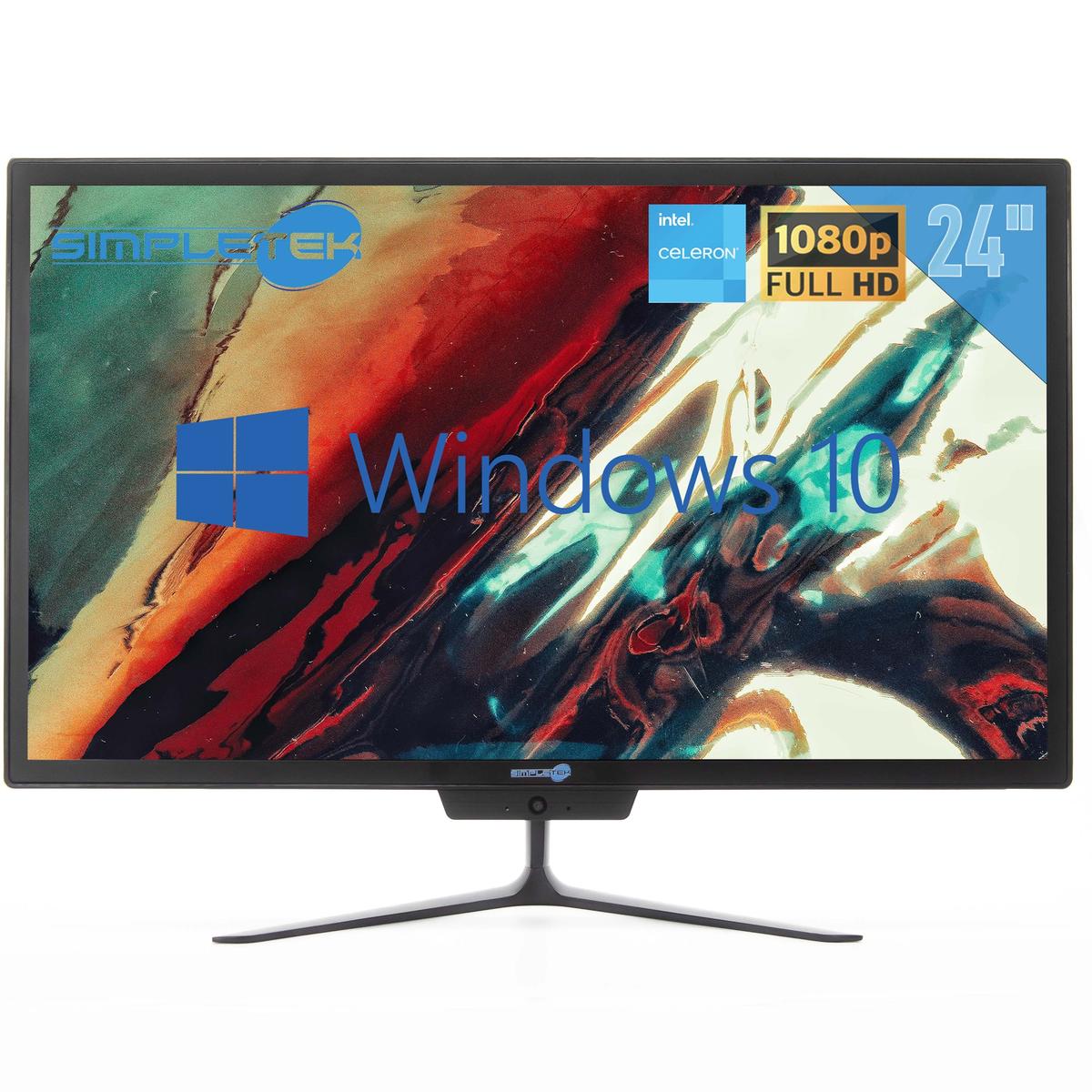 Aio All IN One 24 " 4gb 120gb Full HD Windows 10 Pro PC Desktop-Computer - Bild 2 von 9