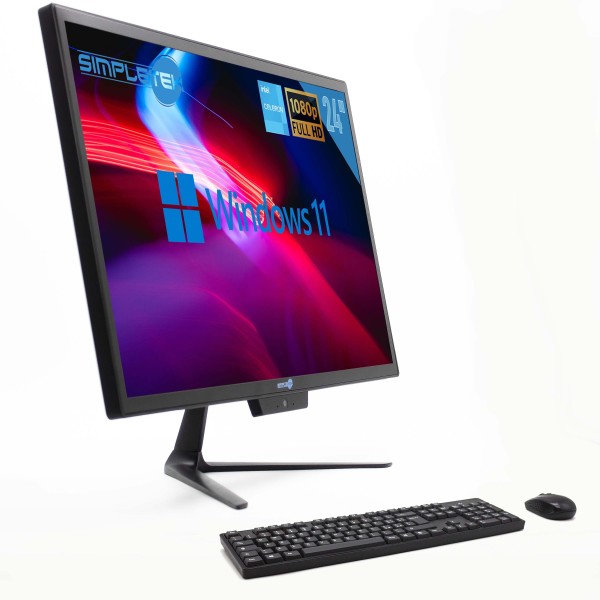 AIO ALL IN ONE 24" FULL HD COMPUTER FISSO DESKTOP UFFICIO